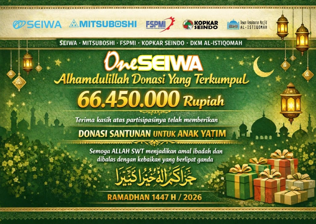 Semangat Berbagi di Bulan Ramadhan, Donasi Anak Yatim OneSEIWA Capai Rp 66.450.000